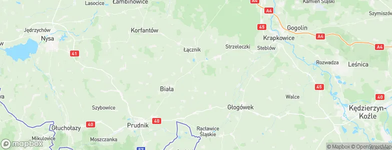 Powiat prudnicki, Poland Map