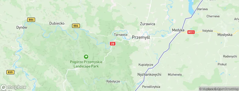 Powiat przemyski, Poland Map