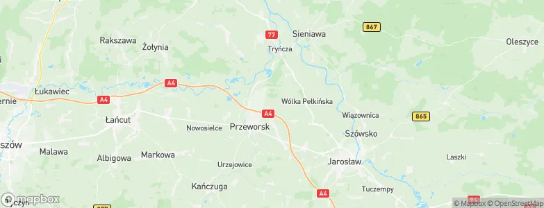 Powiat przeworski, Poland Map