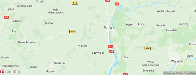 Powiat pułtuski, Poland Map
