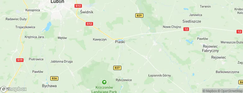 Powiat świdnicki, Poland Map
