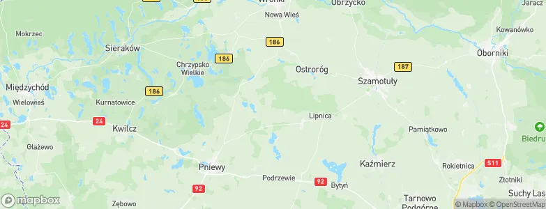 Powiat szamotulski, Poland Map