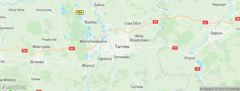 Powiat tarnowski, Poland Map