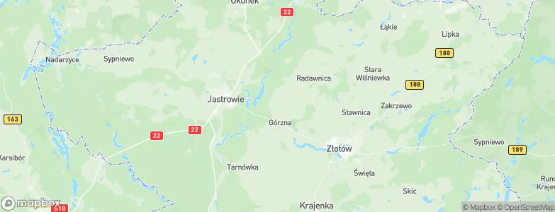 Powiat złotowski, Poland Map
