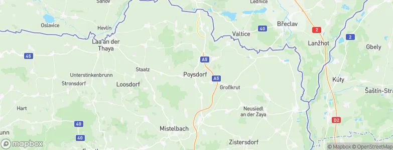 Poysdorf, Austria Map