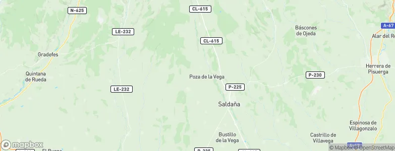 Poza de la Vega, Spain Map