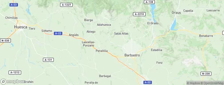 Pozán de Vero, Spain Map