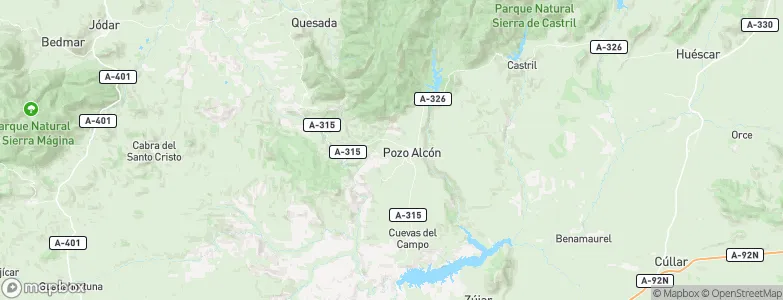 Pozo Alcón, Spain Map