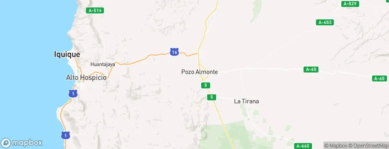 Pozo Almonte, Chile Map