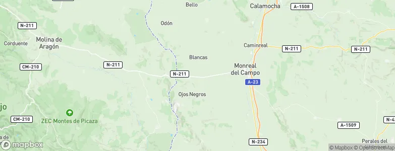 Pozuel del Campo, Spain Map