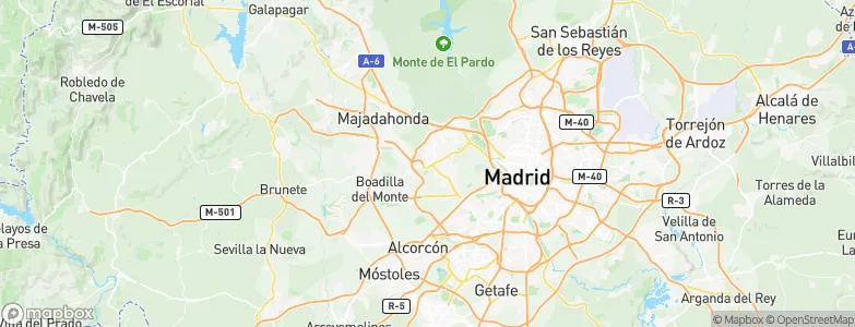 Pozuelo de Alarcón, Spain Map