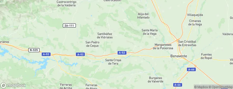 Pozuelo de Vidriales, Spain Map