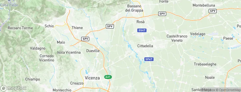 Pozzoleone, Italy Map