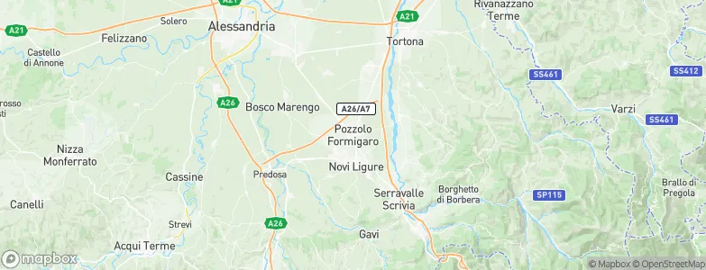 Pozzolo Formigaro, Italy Map