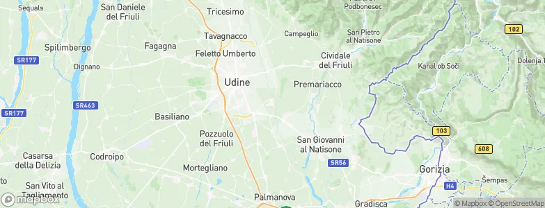 Pradamano, Italy Map