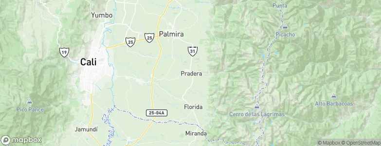 Pradera, Colombia Map