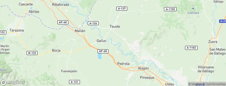 Pradilla de Ebro, Spain Map