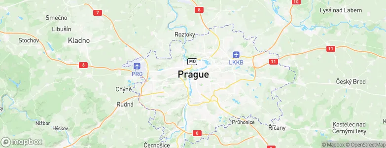 Prague, Czechia Map