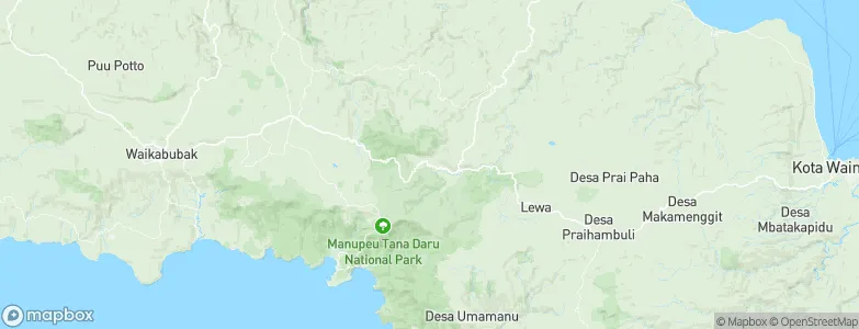 Prailangina, Indonesia Map