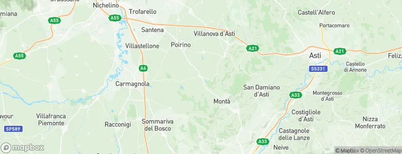 Pralormo, Italy Map