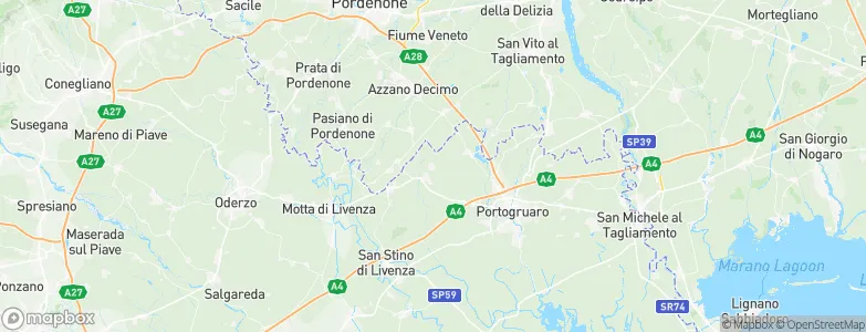 Pramaggiore, Italy Map