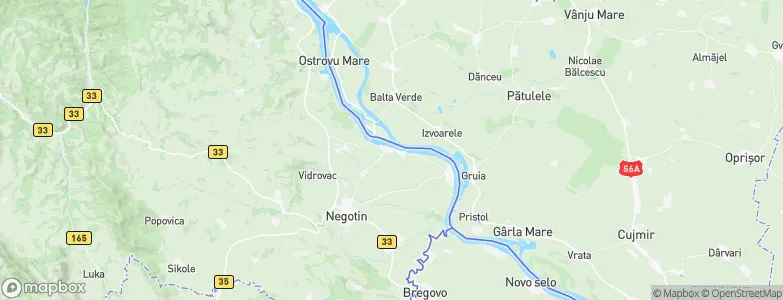 Praova, Serbia Map
