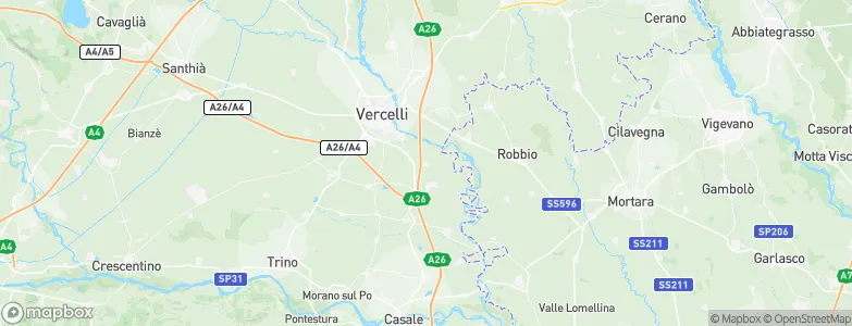 Prarolo, Italy Map