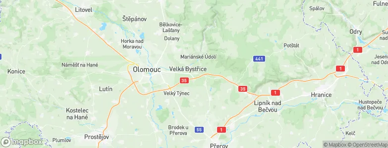 Přáslavice, Czechia Map