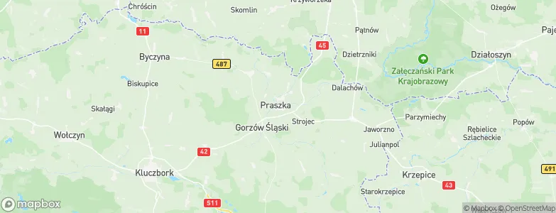 Praszka, Poland Map
