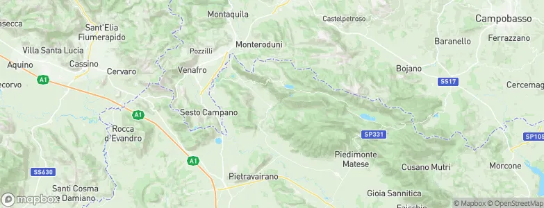 Prata Sannita, Italy Map