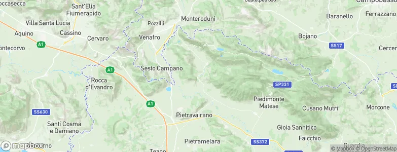 Pratella, Italy Map