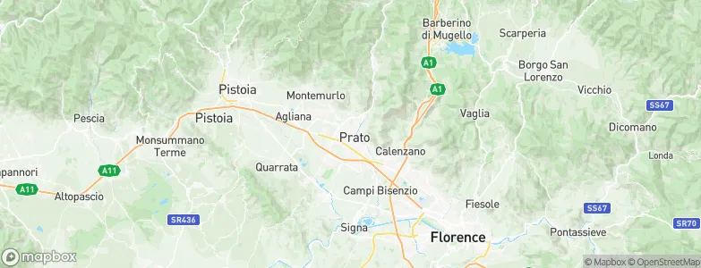 Prato, Italy Map
