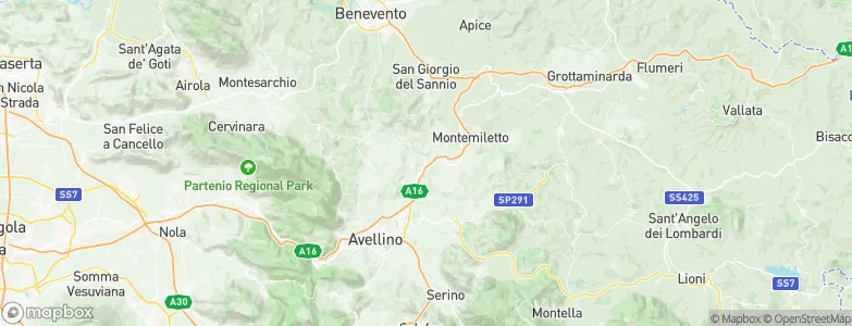 Pratola Serra, Italy Map