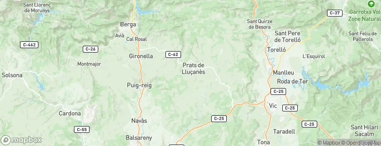 Prats de Lluçanès, Spain Map