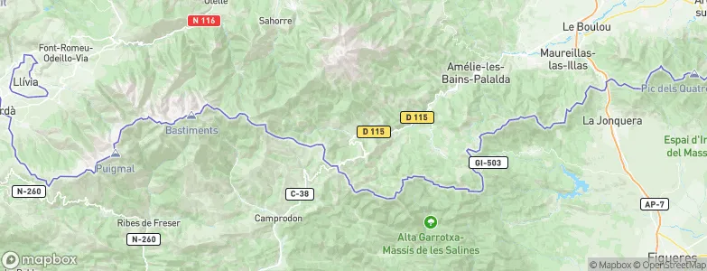 Prats de Molló, France Map
