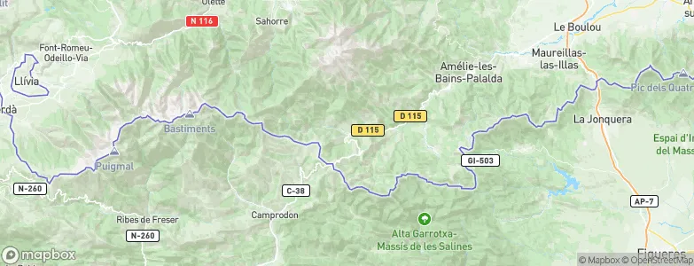 Prats-de-Mollo-la-Preste, France Map