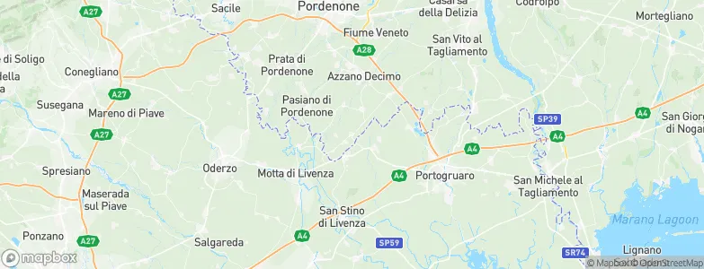 Pravisdomini, Italy Map