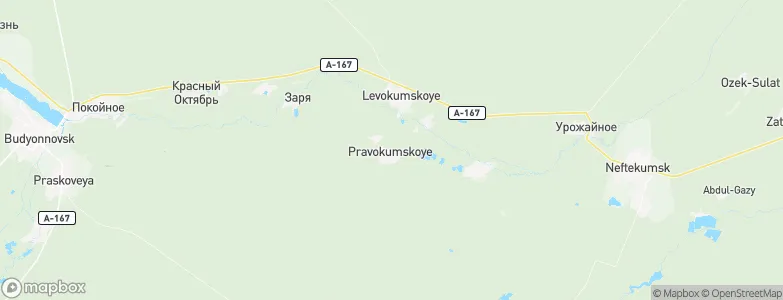 Pravokumskoye, Russia Map