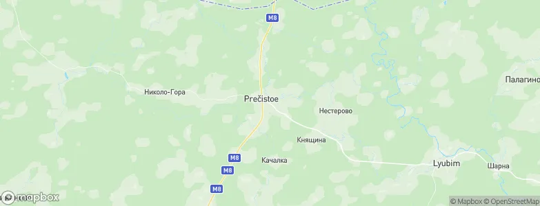 Prechistoye, Russia Map