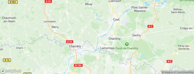 Précy-sur-Oise, France Map