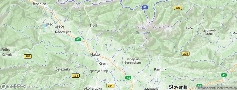 Preddvor, Slovenia Map