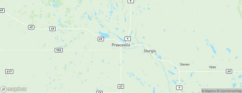 Preeceville, Canada Map