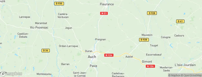 Preignan, France Map