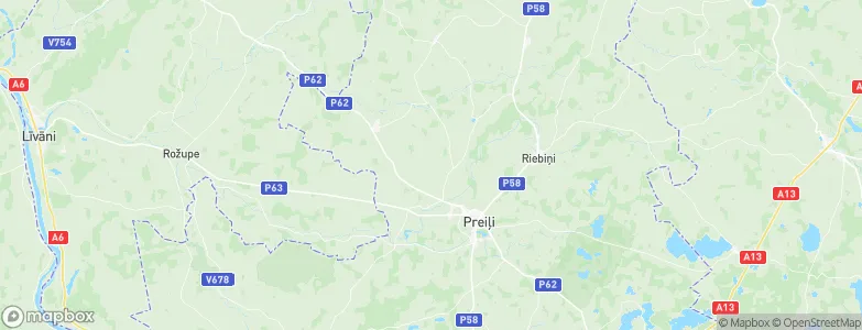 Preiļi Municipality, Latvia Map