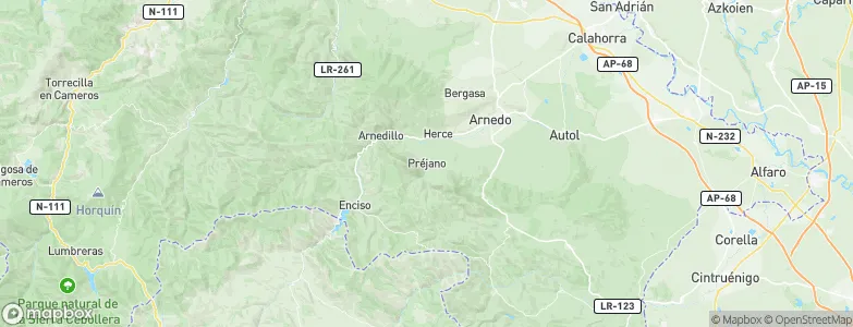 Préjano, Spain Map