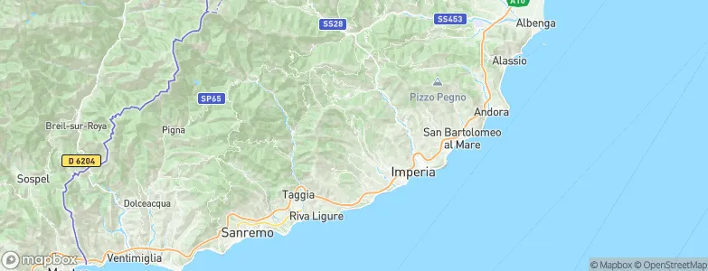 Prelà Castello, Italy Map