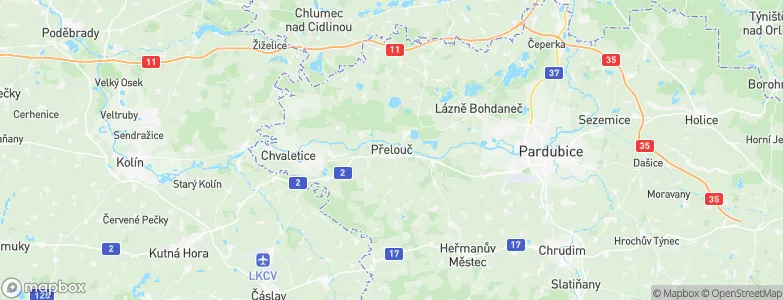 Přelouč, Czechia Map