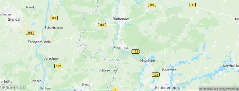 Premnitz, Germany Map