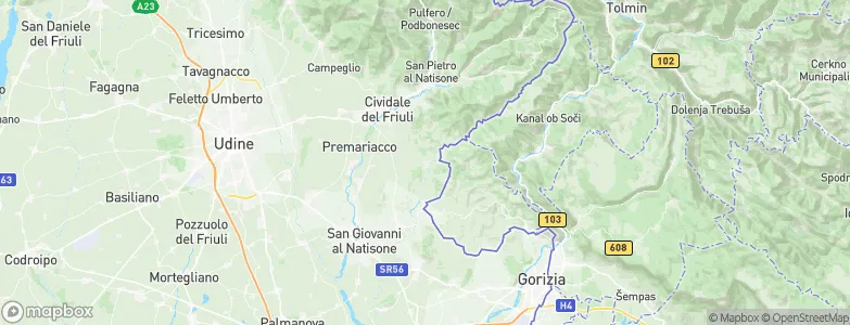Prepotto, Italy Map