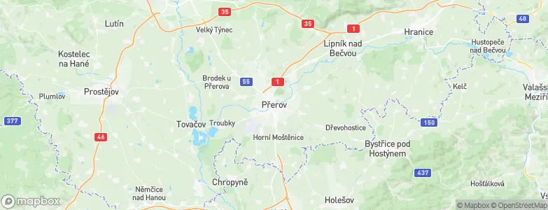 Přerov, Czechia Map